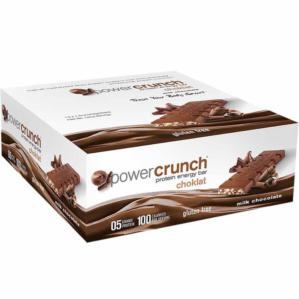 Chocolate Power Crunch Bar Caixa c/ 12 unidades BNRG fastnutri