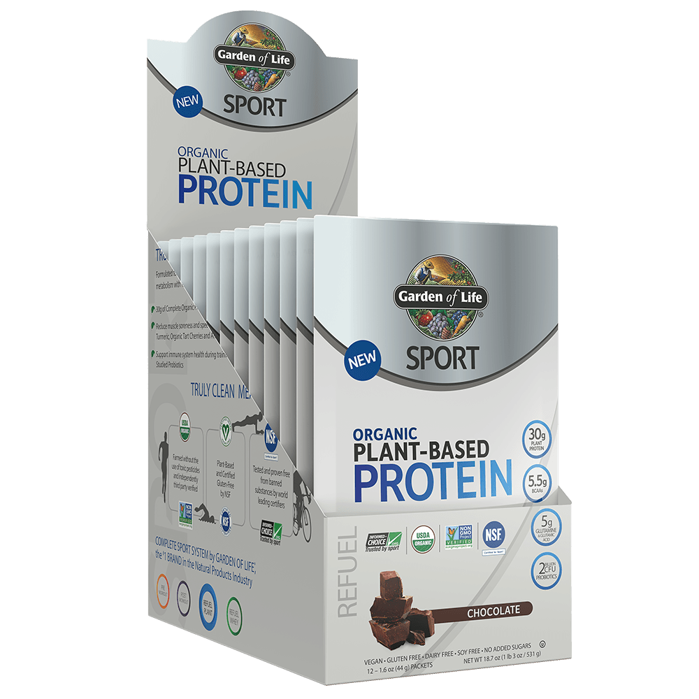 Proteina Vegana Sport Organic Plant Protein Caixa 12 Sachês Com 24