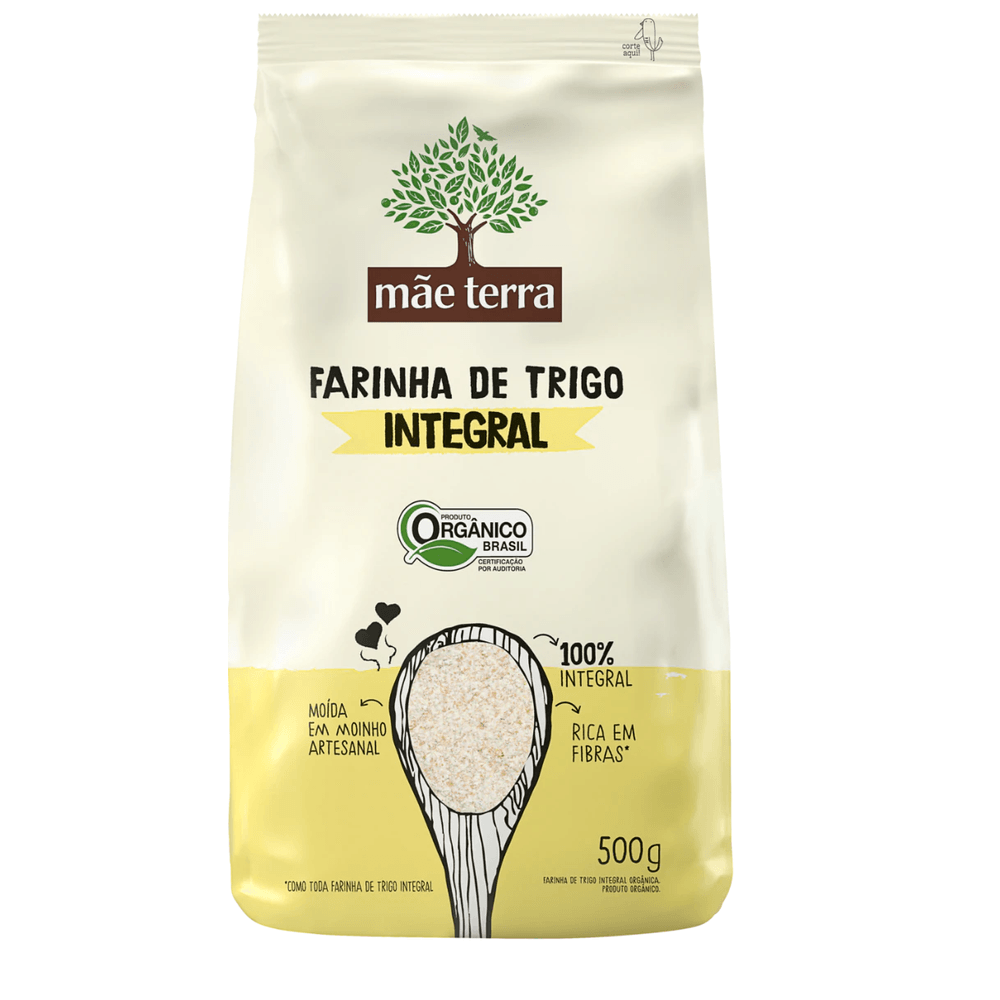 Farinha de Trigo Integral Orgânica 500g